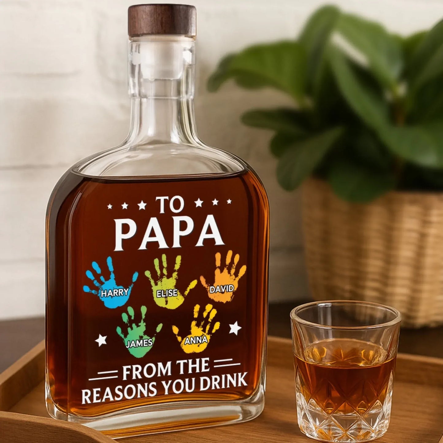 🥃お父さんへ🥃パーソナライズされたカスタムウイスキーボトル