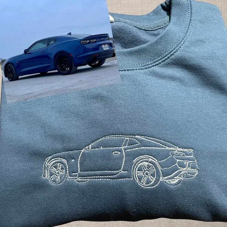 ✨50% Off✨カスタムカー写真刺繍Tシャツ・パーカー(2 点購入で送料無料)