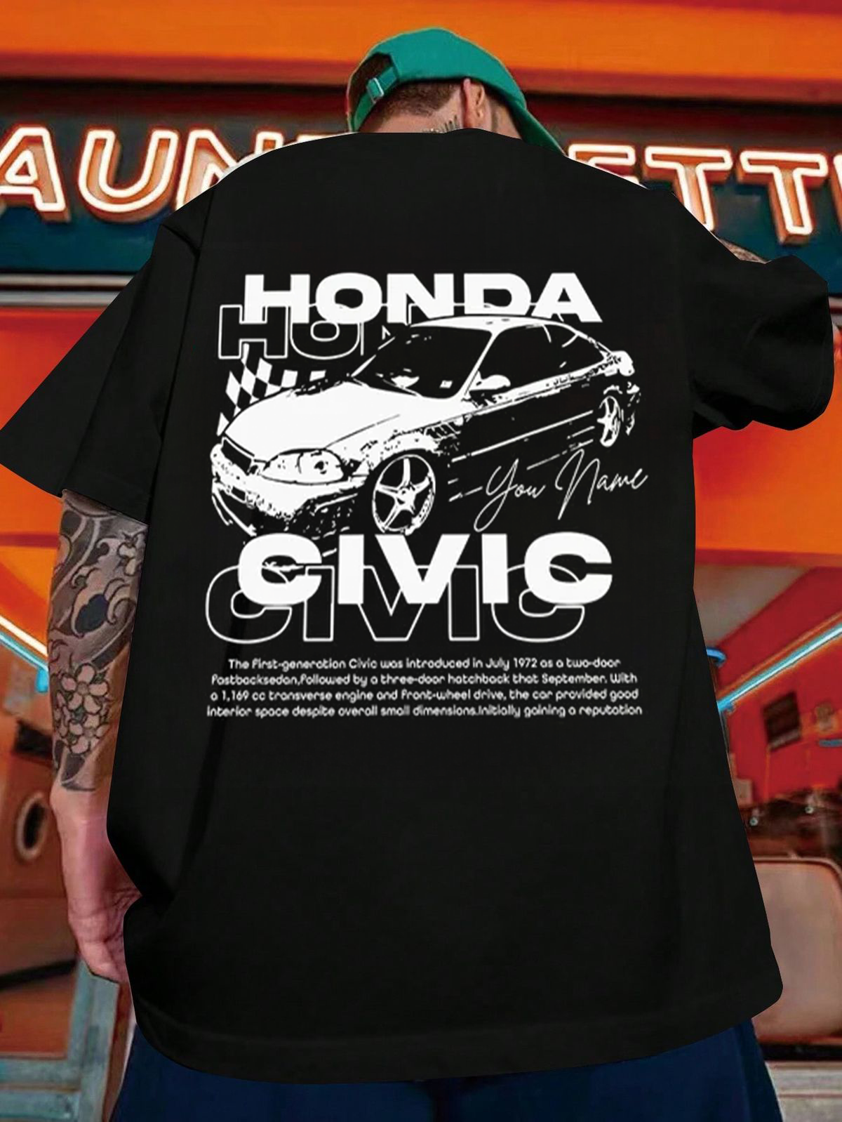 カスタマイズされた車の柄のトレンドのTシャツ、スウェットシャツ、パーカー