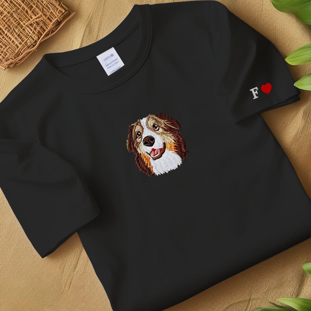 オリジナル 猫 犬 ペット 名前 写真 刺繍 スウェット トレーナー