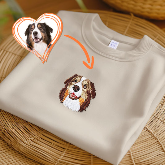 オリジナル 猫 犬 ペット 名前 写真 刺繍 スウェット トレーナー