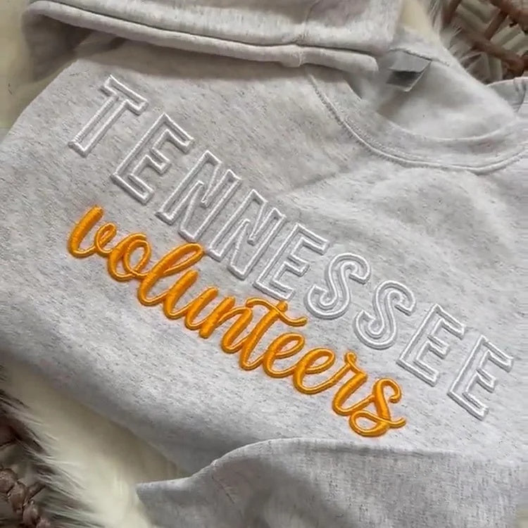 Embroidered Name Sweatshirt Hoodie Embroidery College Couples Matching Hoodies Crew Neck Sorority Anniversary Gift