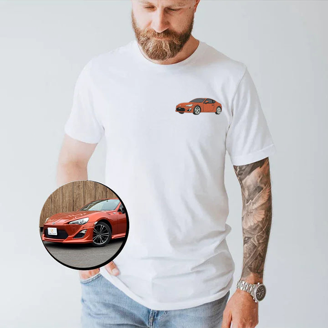 ✨50% Off✨カスタムカー写真刺繍Tシャツ・パーカー(2 点購入で送料無料)