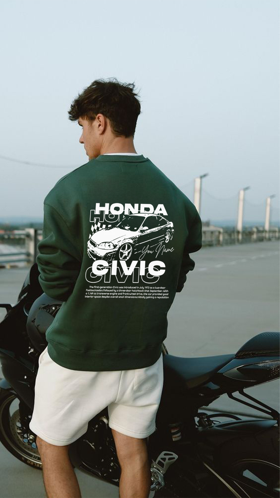 カスタマイズされた車の柄のトレンドのTシャツ、スウェットシャツ、パーカー