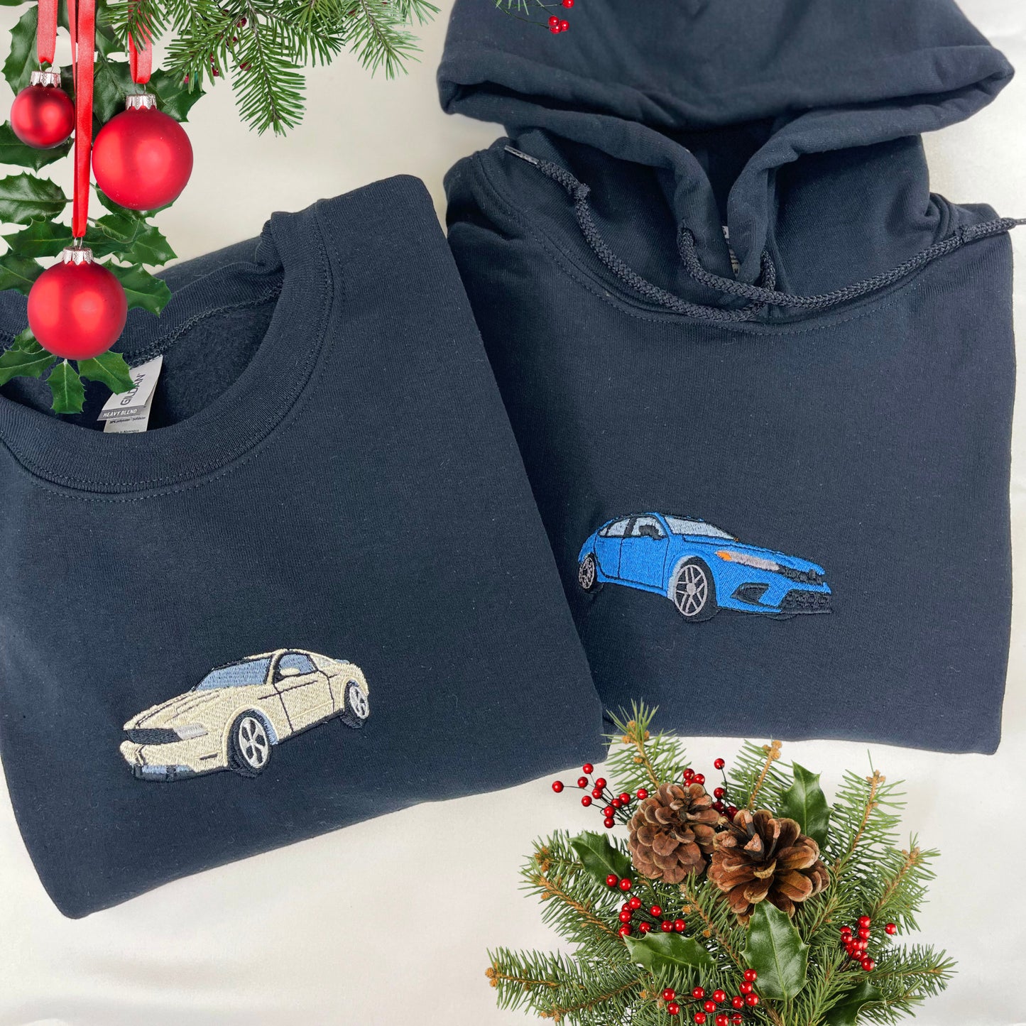 ✨50% Off✨カスタムカー写真刺繍Tシャツ・パーカー(2 点購入で送料無料)