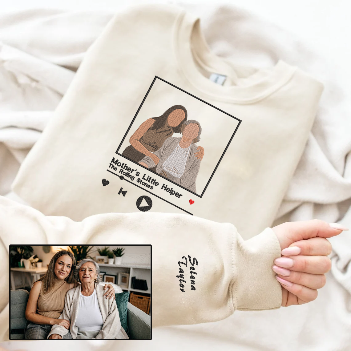 母の日限定|名入れ刺繍パーカー/Tシャツ