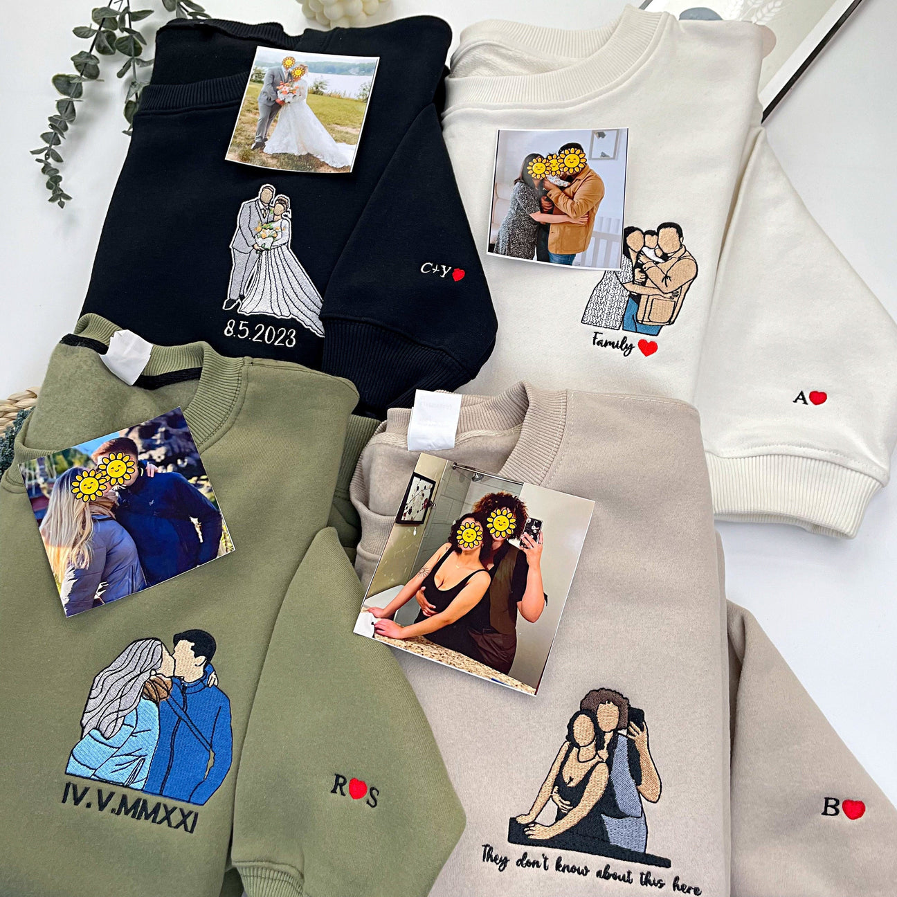 ❤️🔥(ベストセラー)オリジナル ローマ字 文字 写真 刺繍 パーカー フーディー