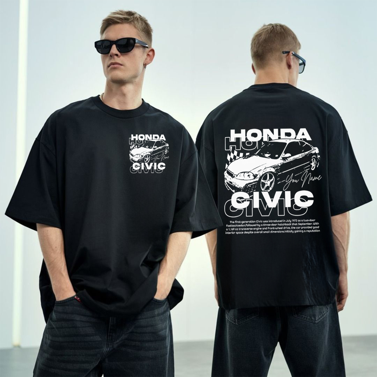 カスタマイズされた車の柄のトレンドのTシャツ、スウェットシャツ、パーカー