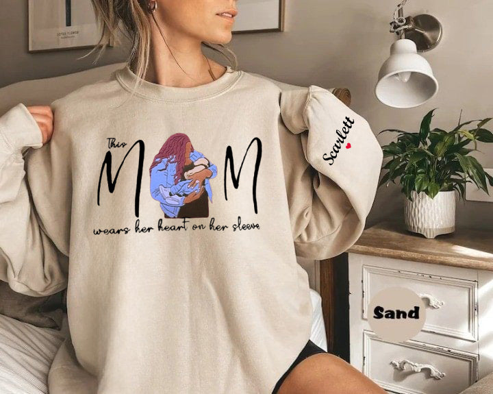 「愛は袖に宿る」写真刺繍Tシャツ/パーカー 〜世界で一つだけのオリジナルギフト