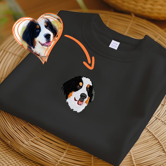 オリジナル 猫 犬 ペット 名前 写真 刺繍 スウェット トレーナー