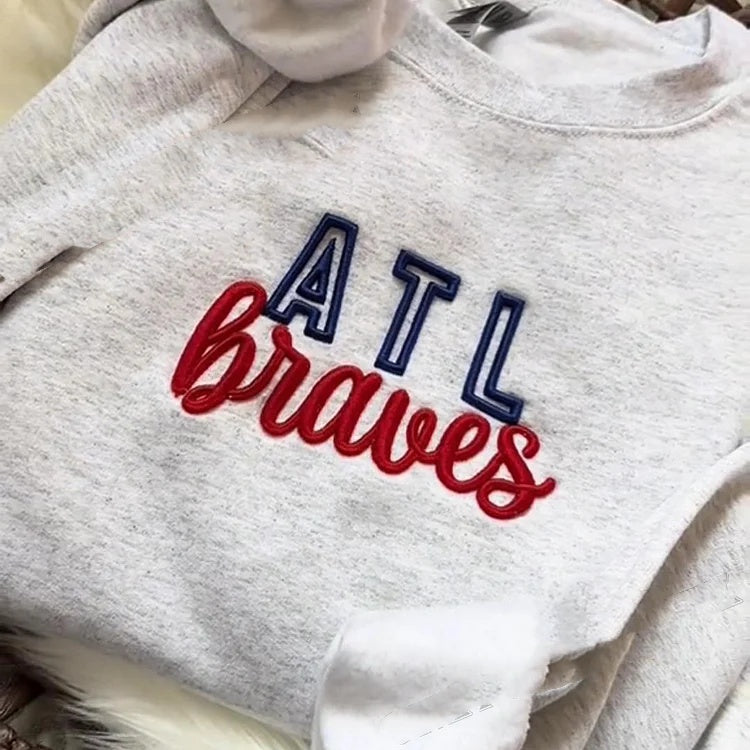Embroidered Name Sweatshirt Hoodie Embroidery College Couples Matching Hoodies Crew Neck Sorority Anniversary Gift