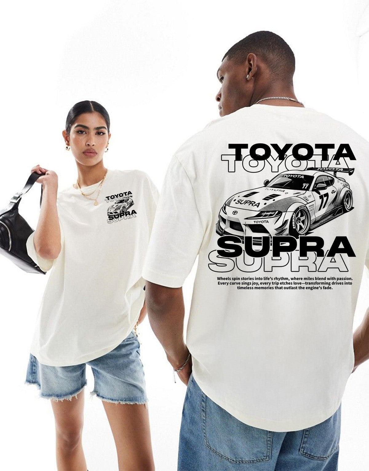 カスタマイズされた車の柄のトレンドのTシャツ、スウェットシャツ、パーカー