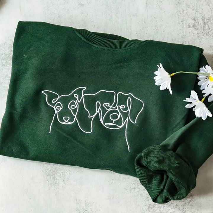 ペット用カスタム刺繍スウェットシャツとパーカーギフト