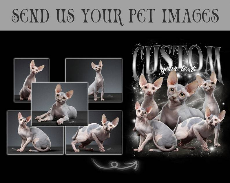 ペットカスタムヴィンテージユニセックスTシャツ、犬パーソナライズブートレッグレトロ90年代