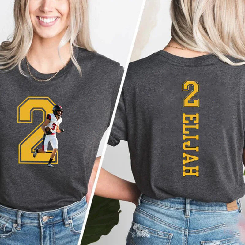 ネーム 数字 写真入り Tシャツ オリジナル