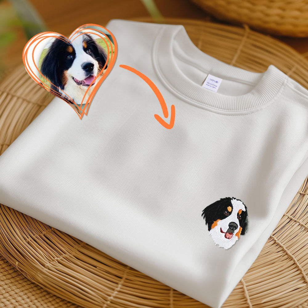 オリジナル 猫 犬 ペット 名前 写真 刺繍 スウェット トレーナー