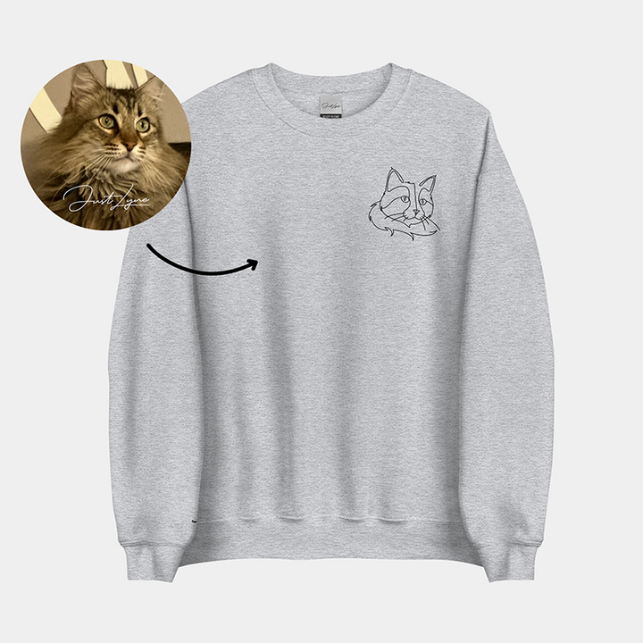 ペット用カスタム刺繍スウェットシャツとパーカーギフト