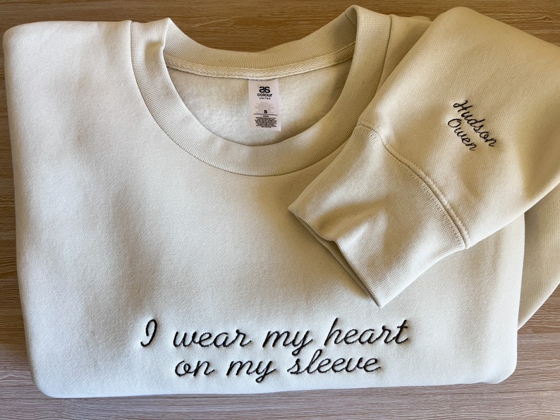 「愛は袖に宿る」刺繍入りパーカー✨ ~子供の名前入り・母の日スペシャルギフト