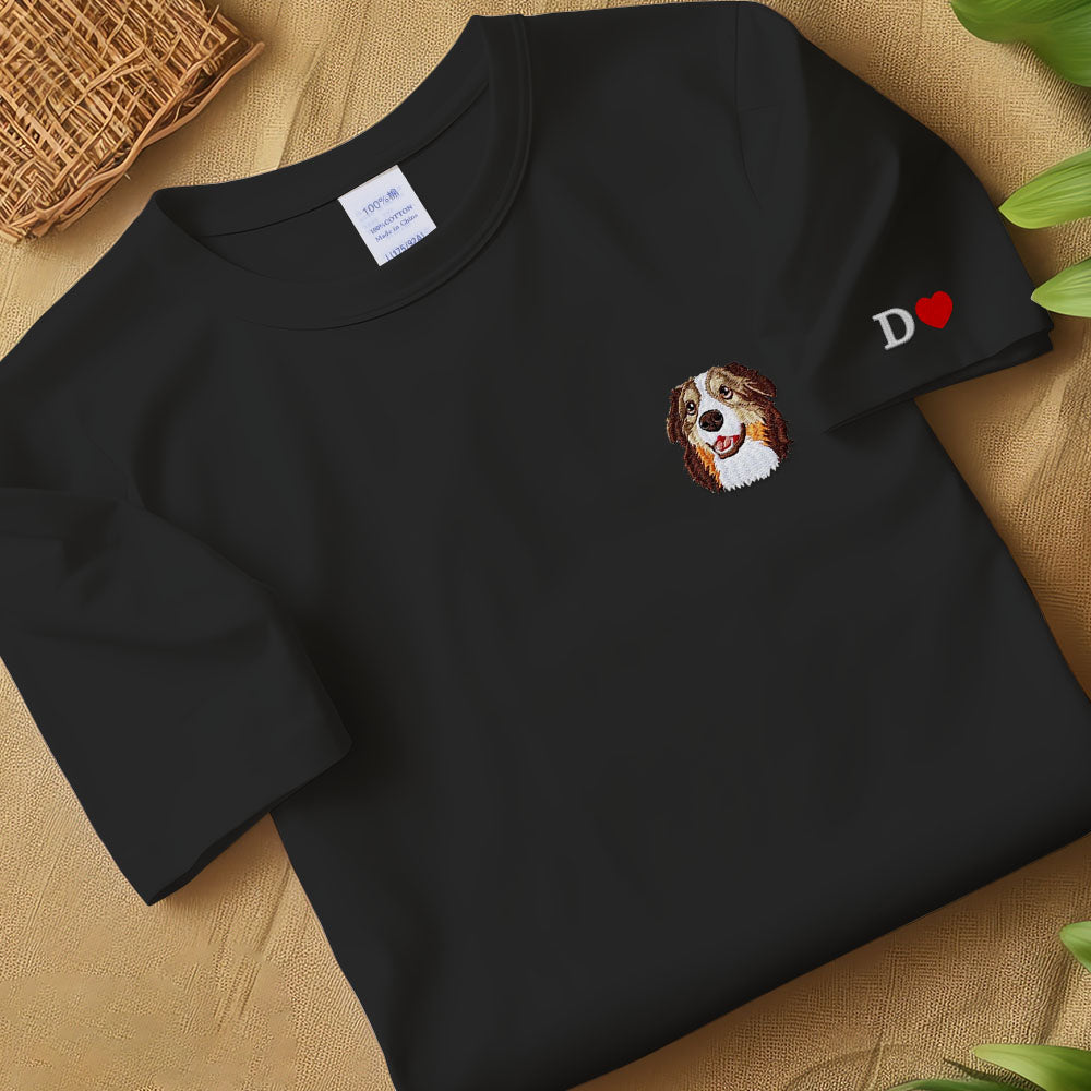 オリジナル 猫 犬 ペット 名前 写真 刺繍 スウェット トレーナー
