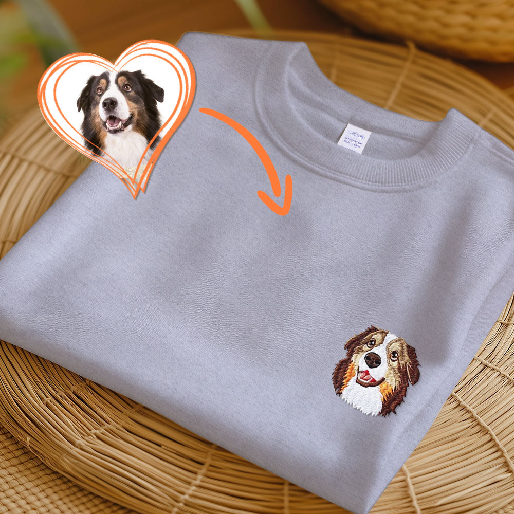 オリジナル 猫 犬 ペット 名前 写真 刺繍 スウェット トレーナー