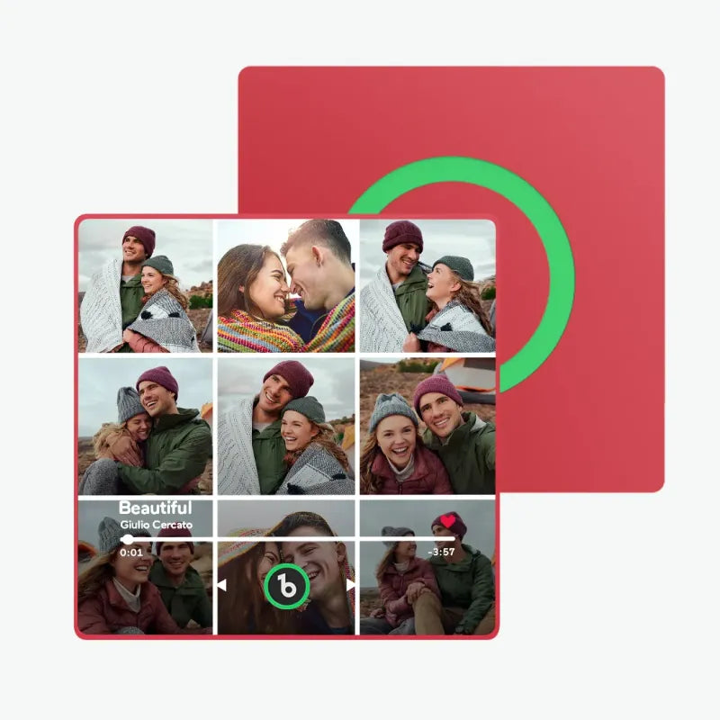 写真と音楽がカスタムできる冷蔵庫マグネット-H丨再生・音量調整可能