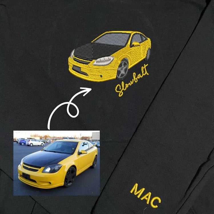 ✨50% Off✨カスタムカー写真刺繍Tシャツ・パーカー(2 点購入で送料無料)
