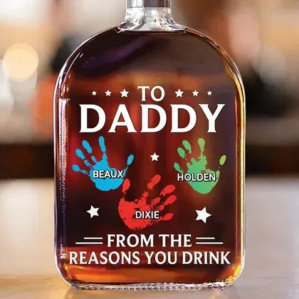 🥃お父さんへ🥃パーソナライズされたカスタムウイスキーボトル