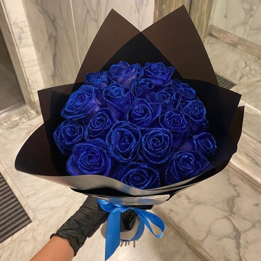 💕24時間以内に発送 - カップル用グリッターエターナルローズブーケ(枯れない)