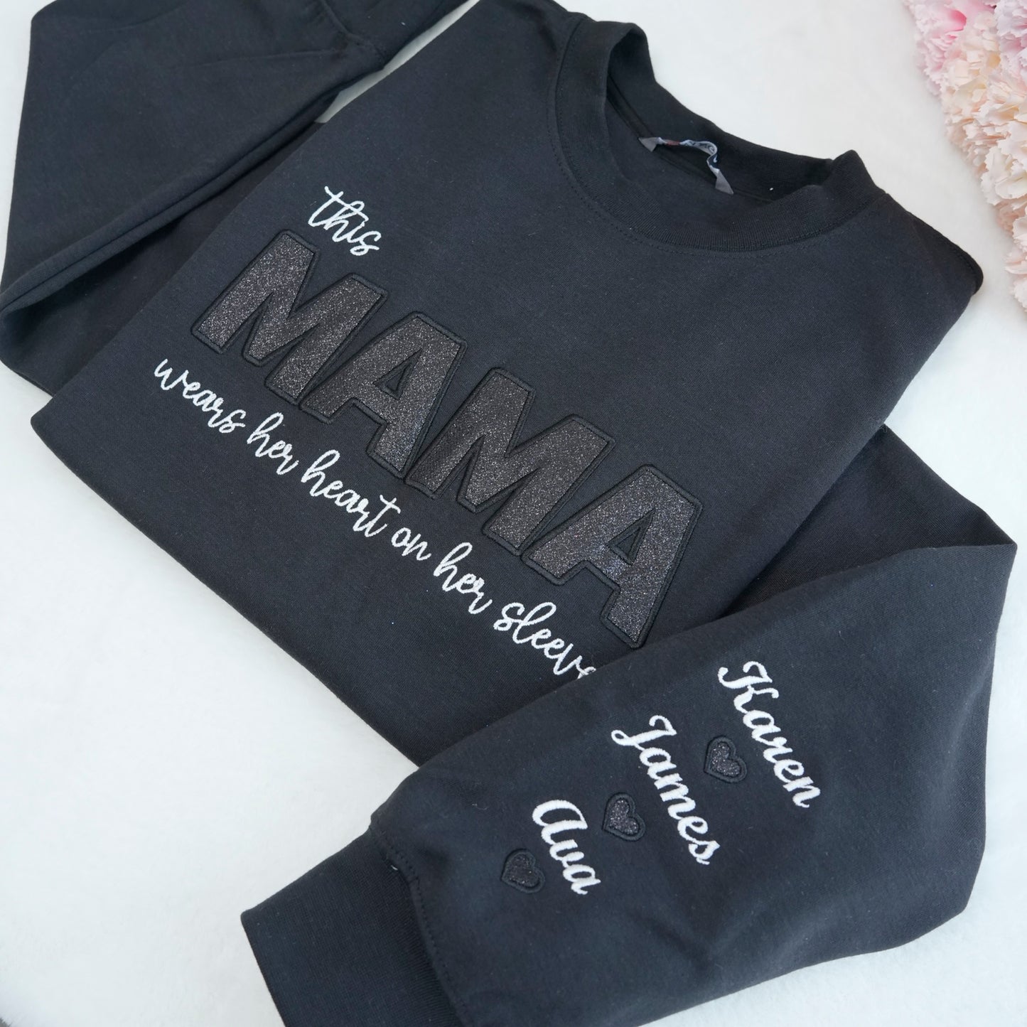 💘 ママへの最高の贈り物💘 キラキラネーム刺繍Tシャツ/スウェット/パーカー