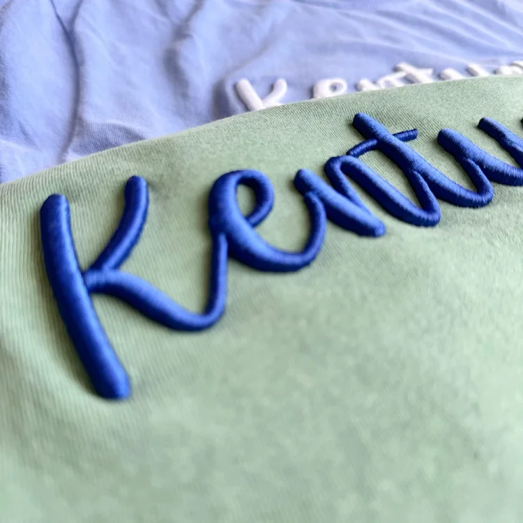 ゲームデー   カスタム 3D パフ刺繍スウェットシャツ