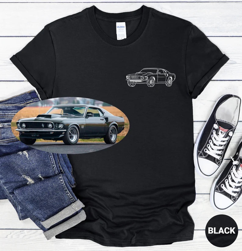 ✨50% Off✨カスタムカー写真刺繍Tシャツ・パーカー(2 点購入で送料無料)