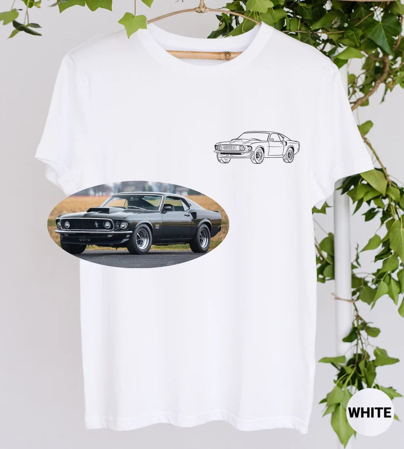 ✨50% Off✨カスタムカー写真刺繍Tシャツ・パーカー(2 点購入で送料無料)