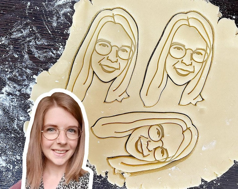 カスタムポートレートクッキーカッター