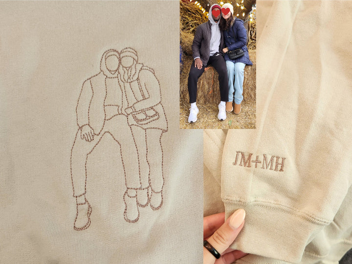 オリジナル 写真 名前 刺繍 スウェット トレーナー