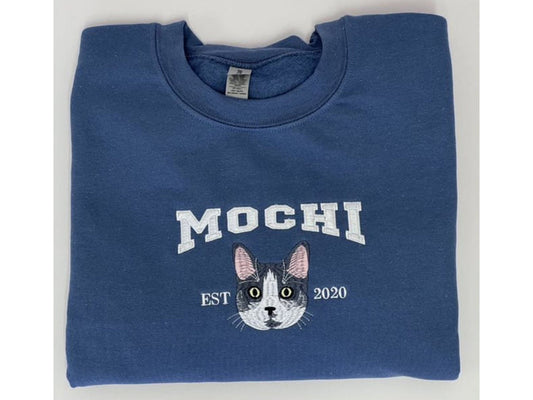 オリジナル 名前 写真  猫 犬 ペット刺繍 パーカー フーディー