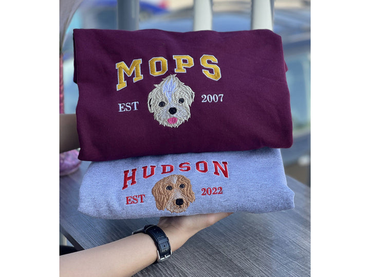 オリジナル 名前 写真 猫 犬 ペット刺繍 パーカー フーディー