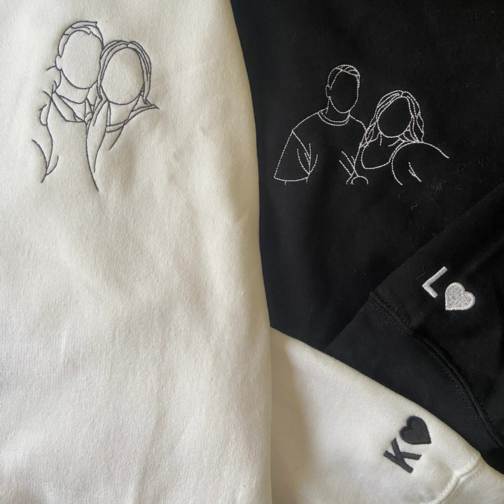 オリジナル 写真 名前 刺繍 スウェット トレーナー