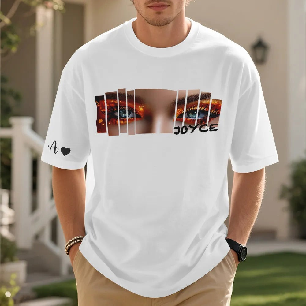 大切な人の瞳プリントTシャツ/スウェット/パーカー - 見つめ合うだけで伝わる想い