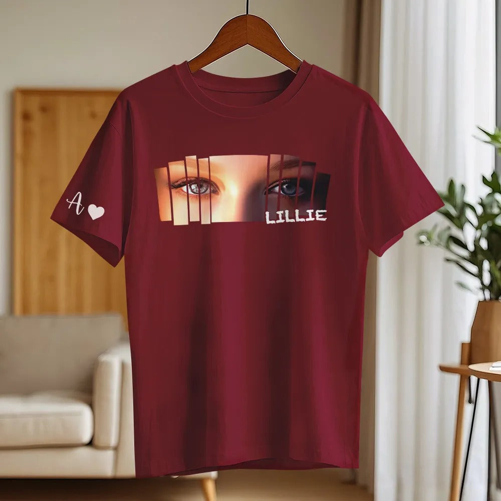 大切な人の瞳プリントTシャツ/スウェット/パーカー - 見つめ合うだけで伝わる想い