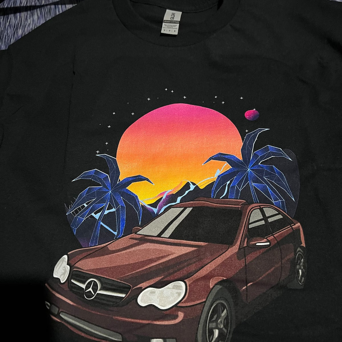 愛車フォト入り アメカジ×昭和レトロ風 カスタムTシャツ