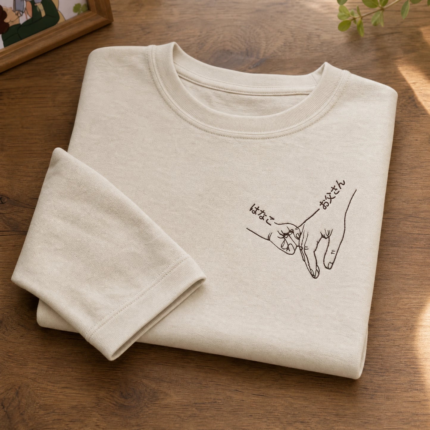 カスタム刺繍入り「パパ」シャツ、名前入りオリジナルTシャツ、おじいちゃん用シャツ