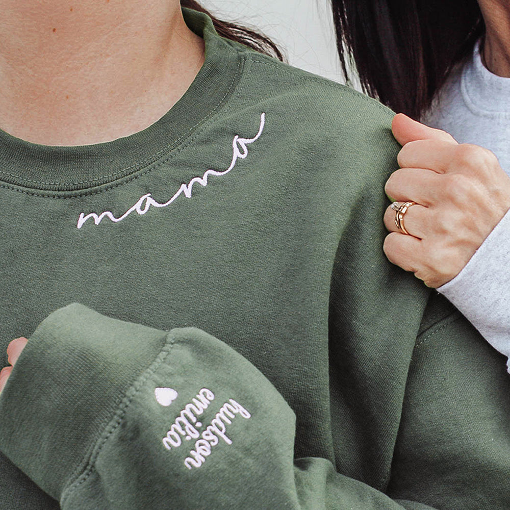 お子様名入れ刺繍「MAMA」スウェット