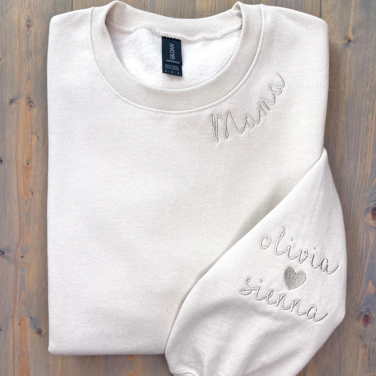 お子様名入れ刺繍「MAMA」スウェット