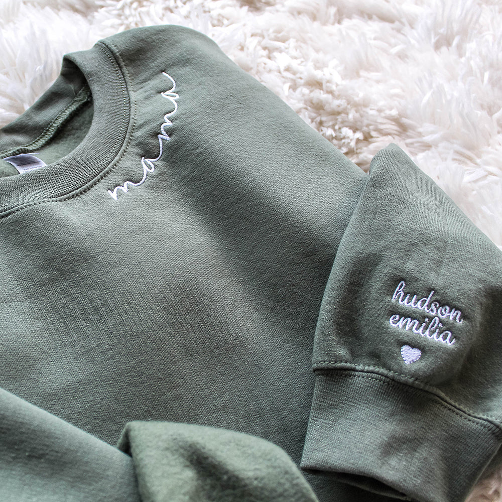 お子様名入れ刺繍「MAMA」スウェット