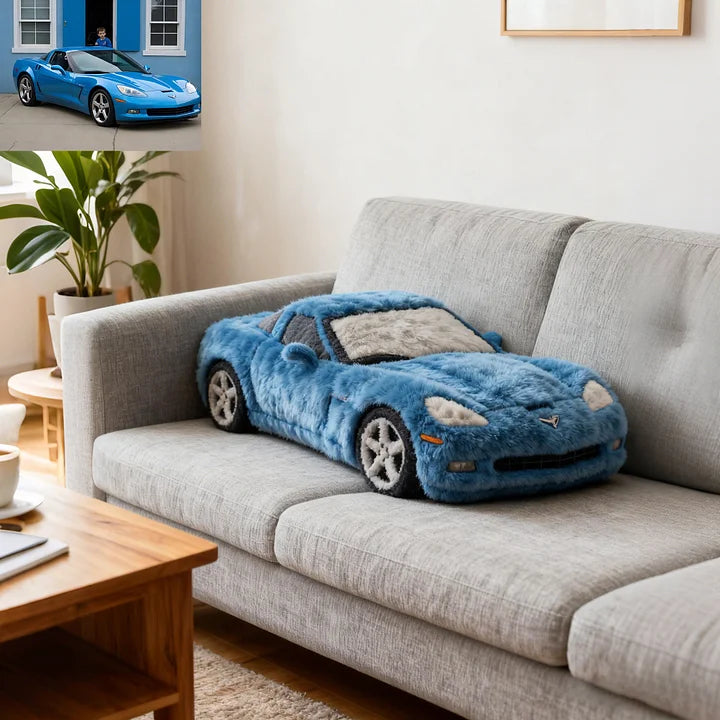 ✨ 夢の愛車を抱きしめよう：パーソナライズドカー枕 🚗