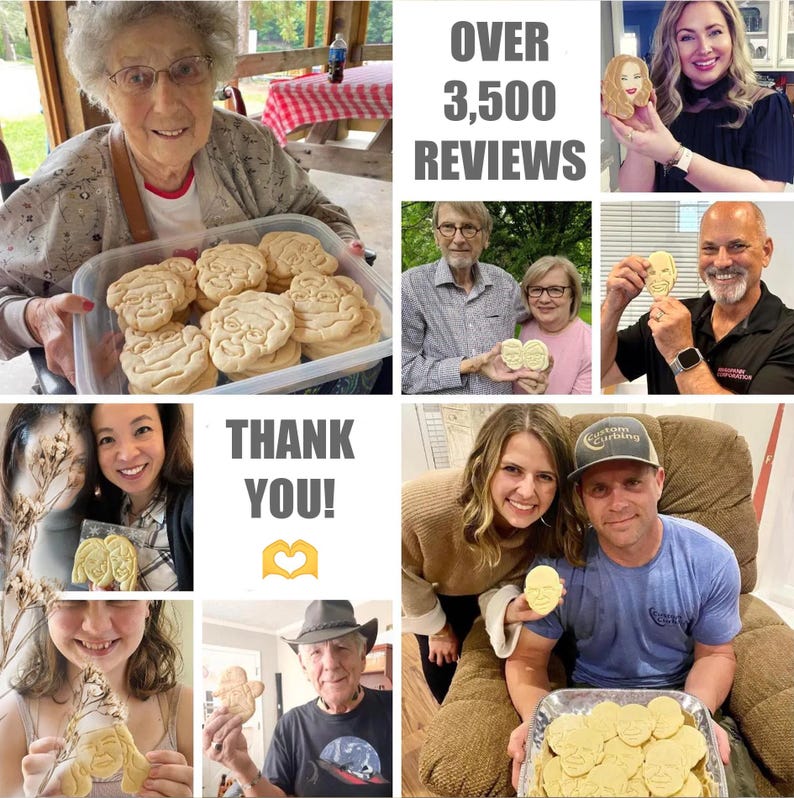 カスタムポートレートクッキーカッター