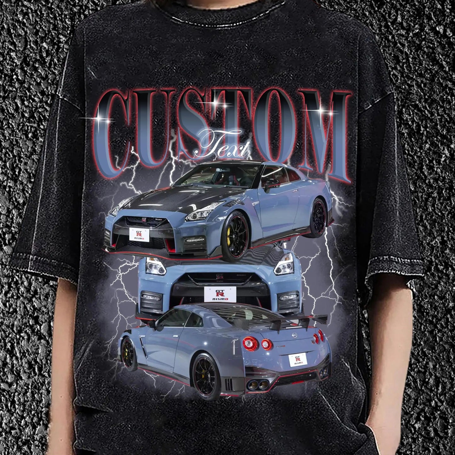 🚗Car Lover🚗パーソナライズされた車の写真のレトロなトレンディなTシャツ